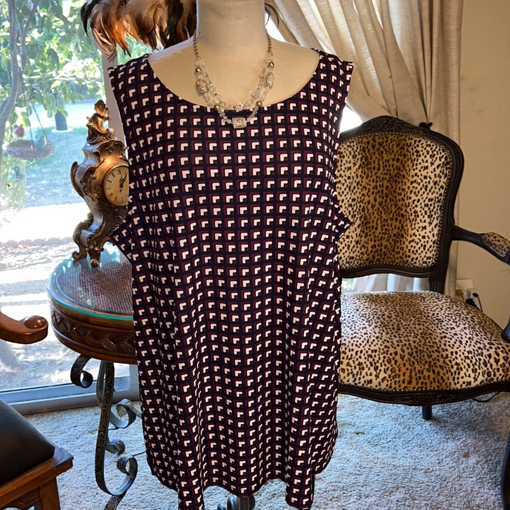 Size 2X/3x -Talbots Short Sleeve Tunic Blouse
